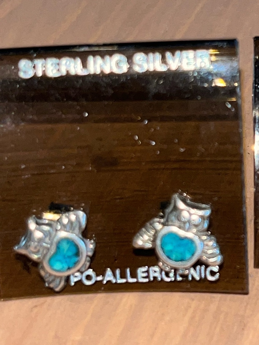 Sterling silver new nwt turquoise 925 vintage bohemian teacher earrings owl blue